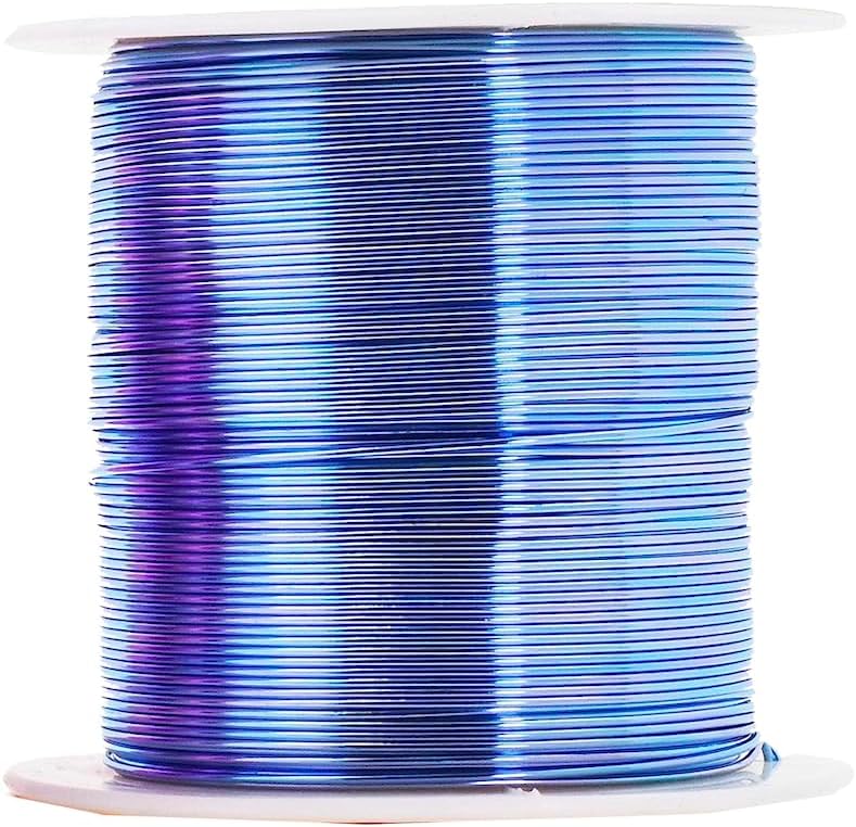 Mandala Crafts 16 Gauge Anodized Aluminum Craft Wire for Jewelry Making - 400 FT Colored Flexible Pastel Wire - Bendable for Bonsai Armature Crafting Sculpting