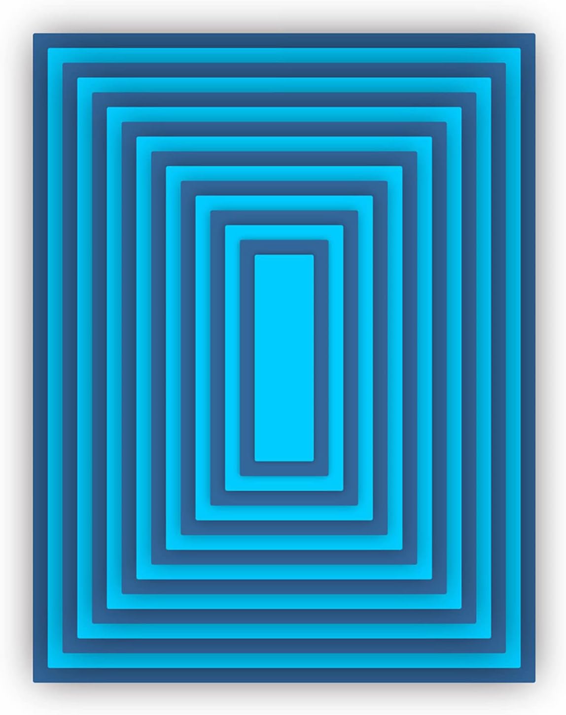 Cutting Dies Metal Stencils Scrapbooking Tools Flowers Lace Frame DIY Embossing Template for Paper Card Making Album Arts Crafts Supplies (Rectangular Set-11.1x14.3cm)