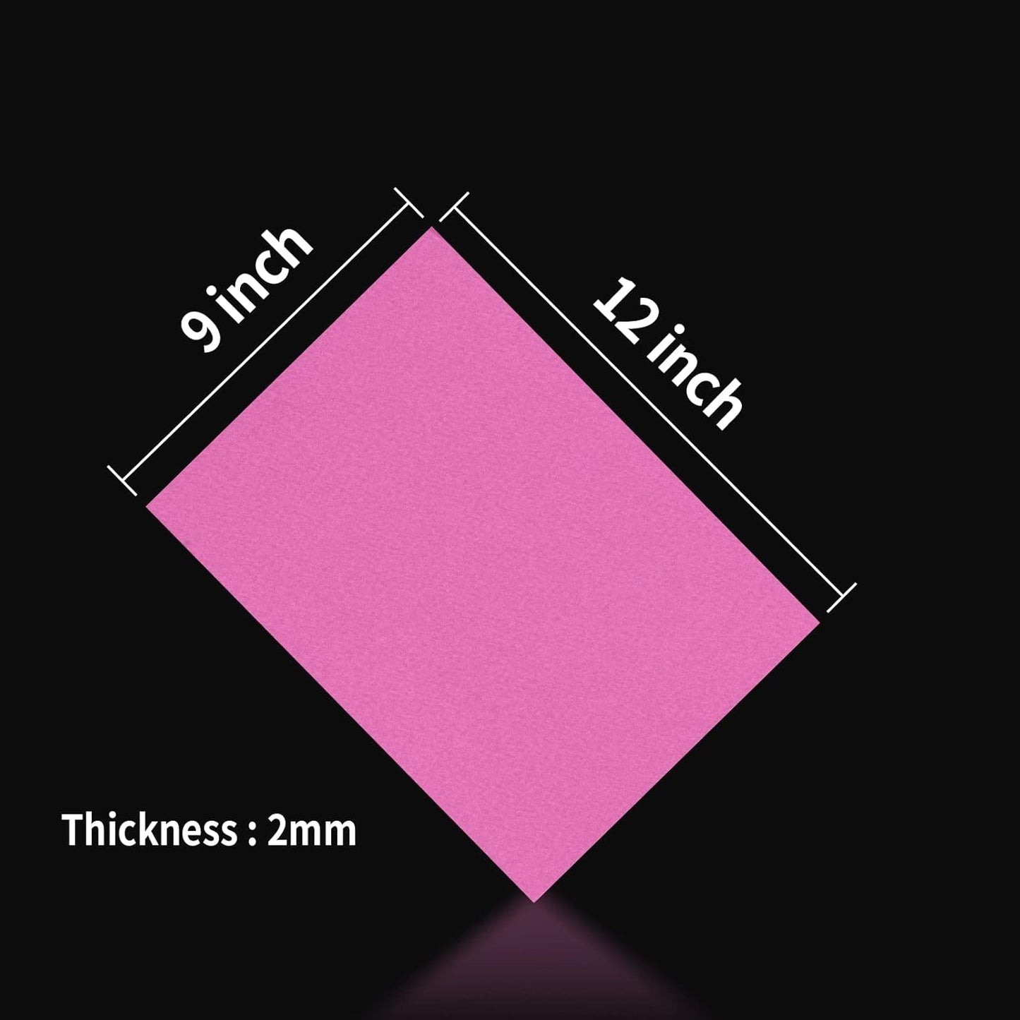 MEARCOOH Pink Foam Sheets Crafts 9x12 Inch 2mm Eva Color Craft Foam Paper for Crafts Project Preschoolers Classroom Scrapbooking Valentine Cards(10 Sheets)