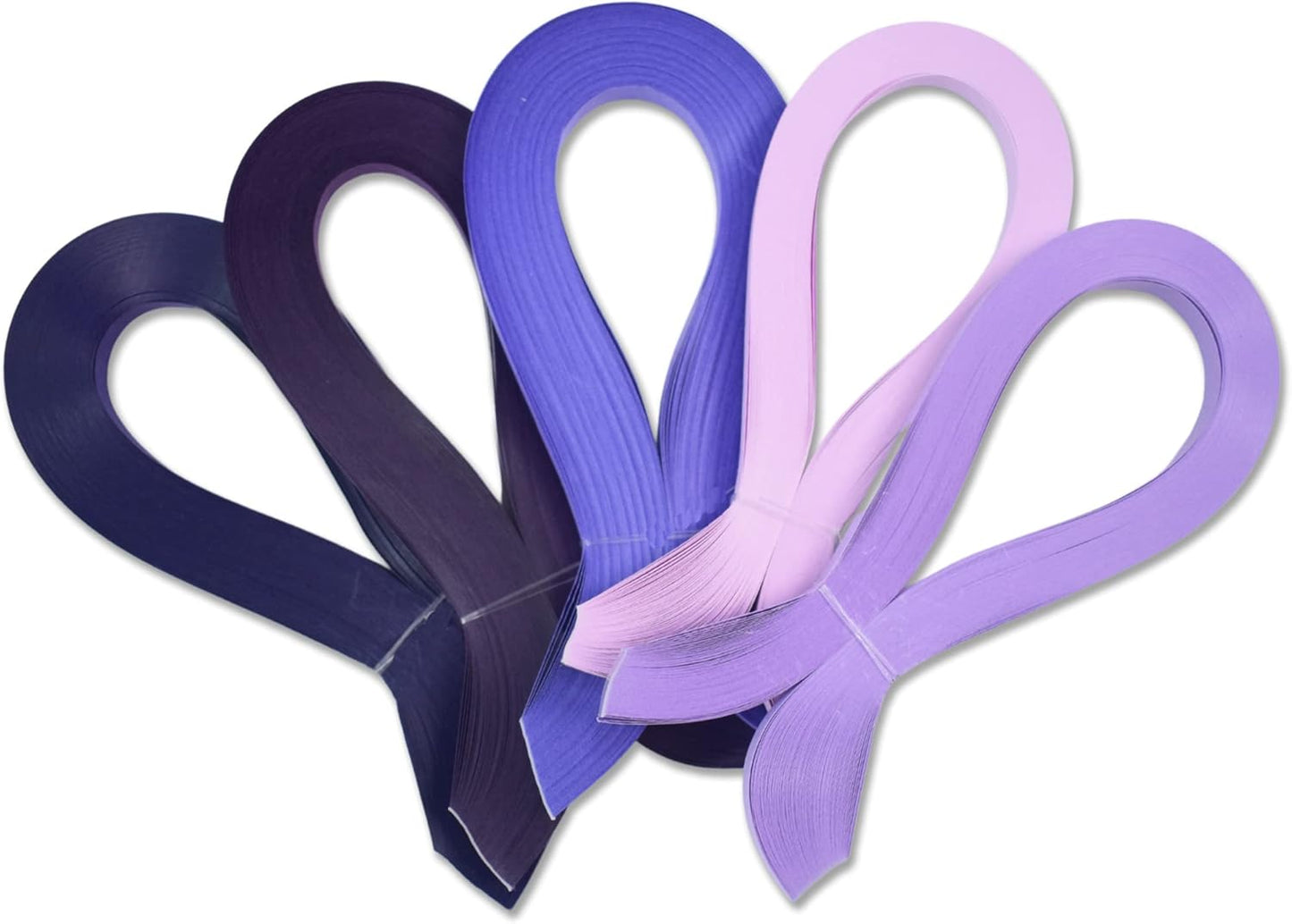 CrafTreat Purple Quilling Paper Strips for Craft Work - 500 Quilling Strips 3mm 30 CM Length - Paper Quilling for Decorating Cards, Gift Bags, Picture Frames and Scrapbooking