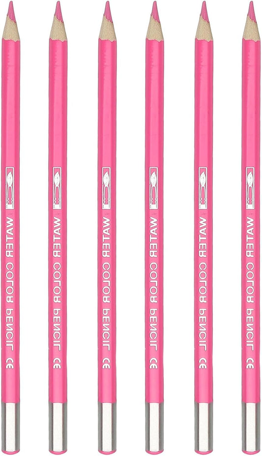 PATIKIL Watercolor Pencil, 6Pcs Water Soluble Pencils for Blending, Coloring, Sketch Drawing, Painting, Pale Pink