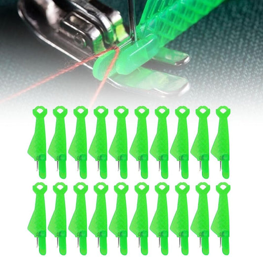 Automatic Sewing Needle Threader, Fish Type Sewing Machine Needle Threader, Simple Hand Sewing Needle Sewing Tool Set for Sewing Supplies (20 pcs)