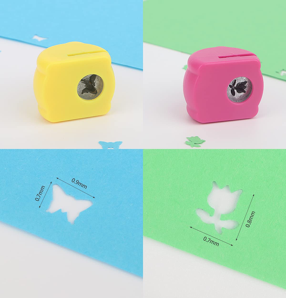 Craft Punches 20pcs, Katfort Hole Punch Shapes 20 Patterns, Craft Hole Punch Shapes, Shape Paper Punch Set for Crafts for Adults for DIY Scrapbooking Nail Art Craft Punchers Supplies