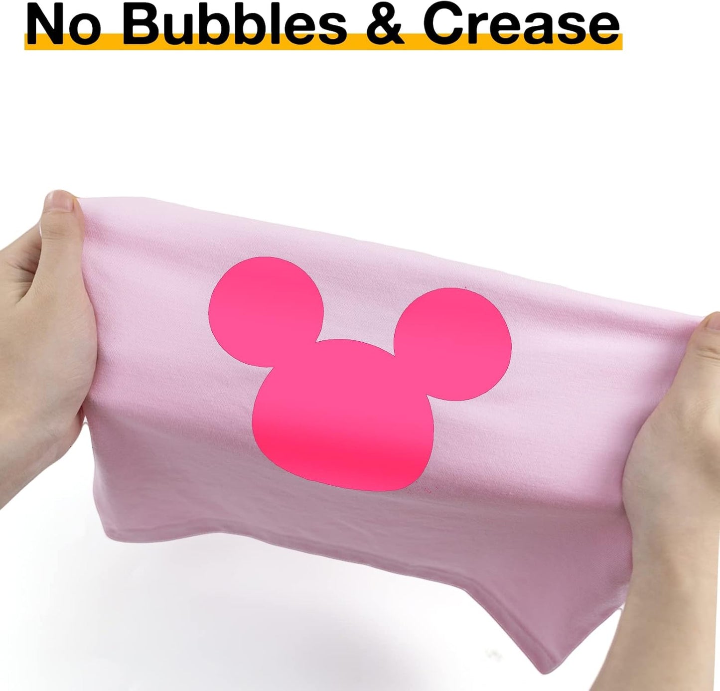 HTVRONT HTV Vinyl Rolls Heat Transfer Vinyl - 12" x 8ft Neon Pink HTV Vinyl for Shirts, Iron on Vinyl for All Cutter Machine - Easy to Cut & Weed for Heat Vinyl Design (Neon Pink)