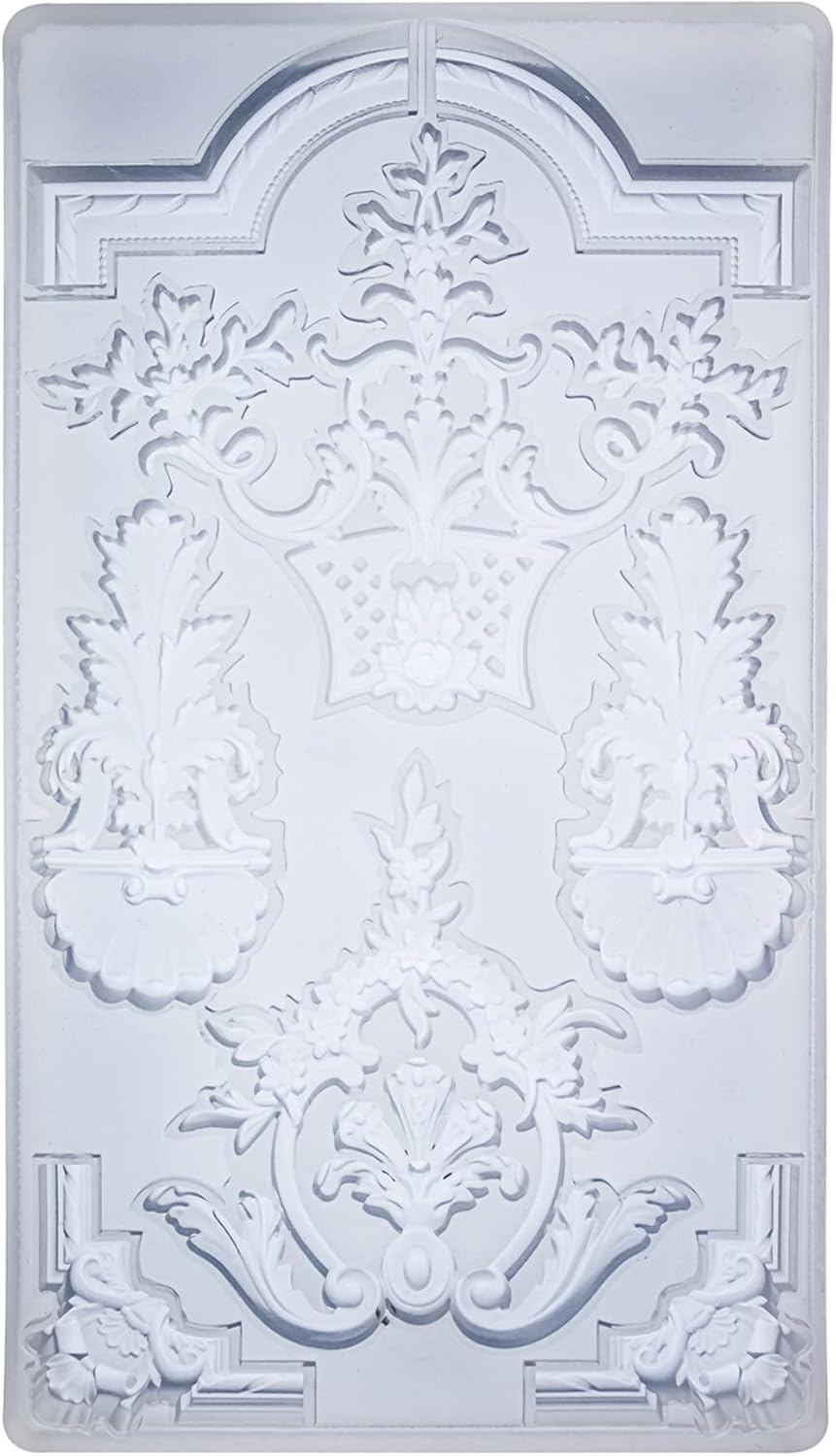 Art Mold for Polyclay Air Dry Clay Plaster, Medallion Frame