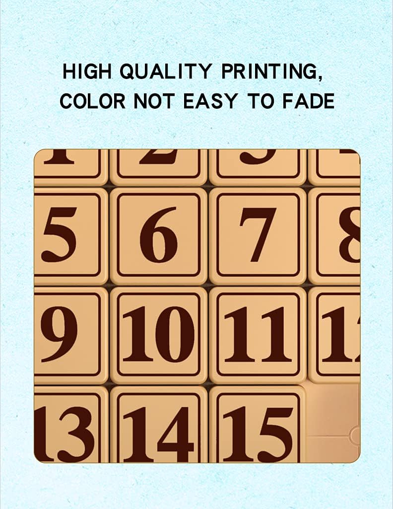 Cuberspeed magnetized Klotski Puzzle Slide Number Puzzle Puzzle Brain Teasers Toy Tangram Jigsaw Intelligence 15 Klotski Puzzle