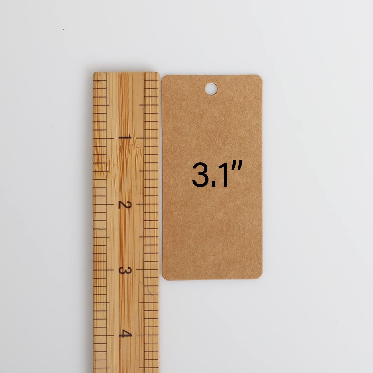 200pcs Kraft Paper Gift Tags with String, Price Tags, Display Label for DIY Project,Gifts Arts and Crafts Wedding Holiday (Brown)