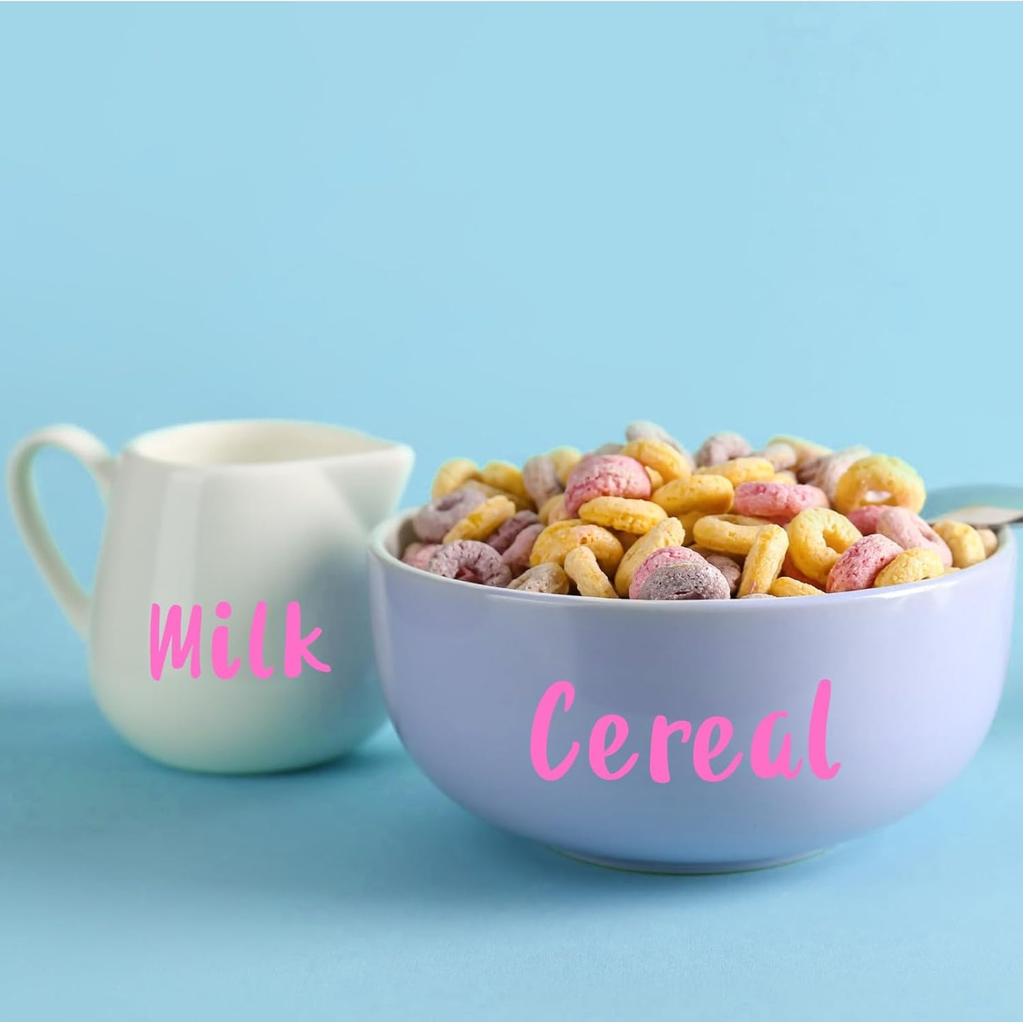 Outus 576 Pieces 8 Sheets Letters Stickers Self Adhesive Vinyl Letter Alphabet Number Stickers Mailbox Numbers Sticker, Decals for Classroom Decor, Sign, Door(Pink,1 Inch)