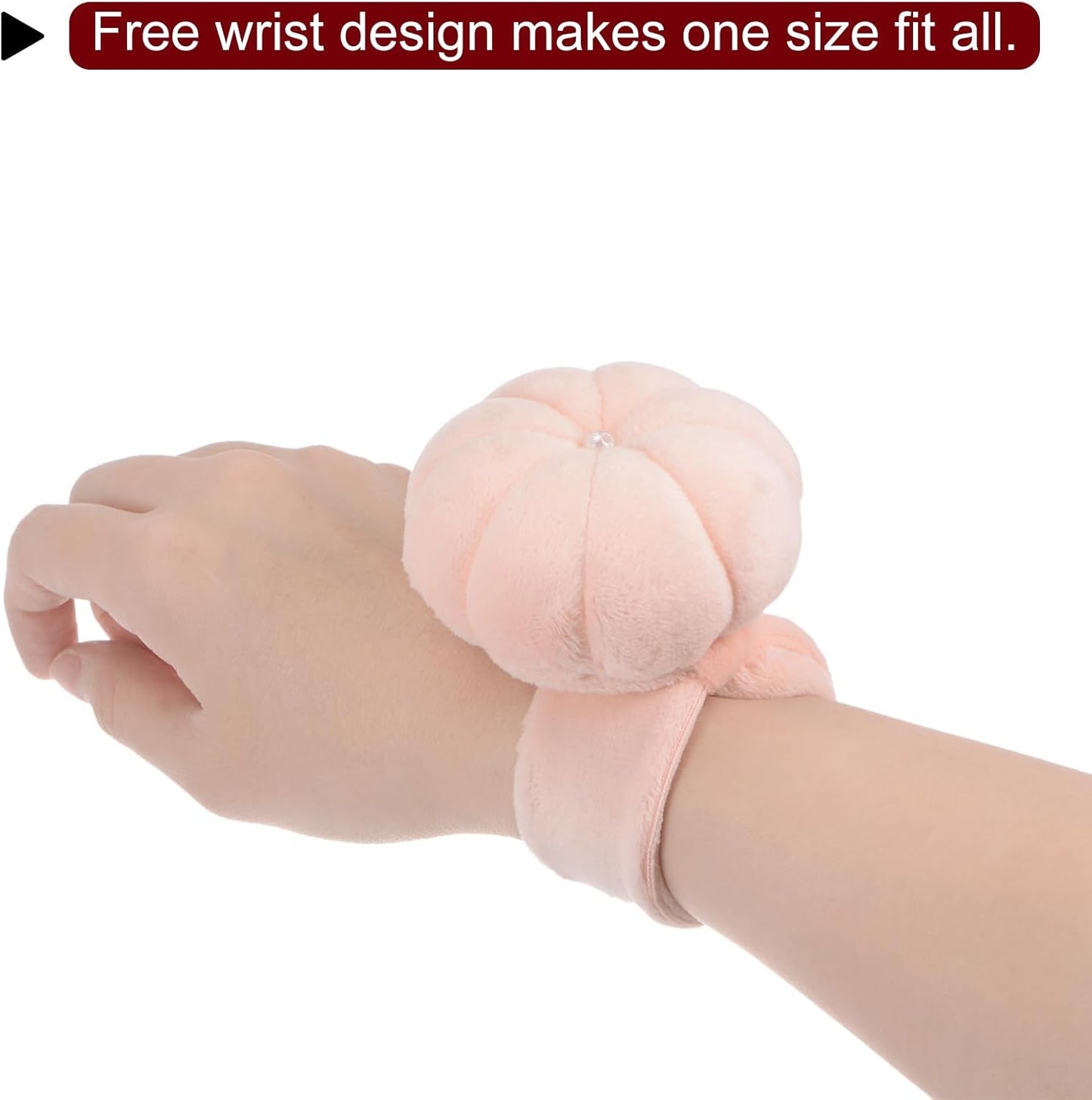 HARFINGTON Wrist Pin Cushions Band Sewing Needle Cushion Needle Holder Pincushions with Adjustable Strap Fit All Wrist Sizes for Sewing Quilting Needlework Crafts, Black