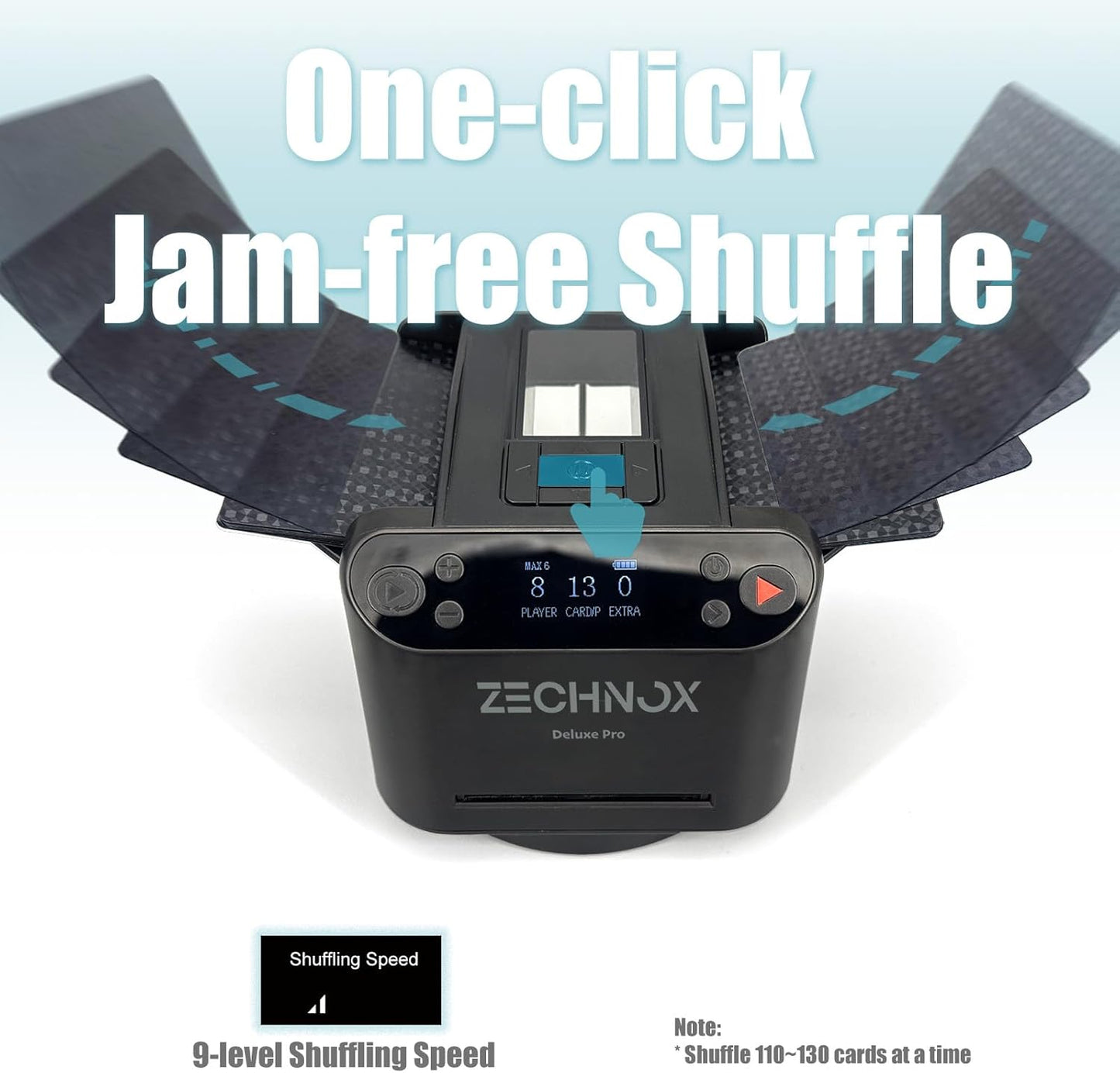 2025 New Smart 2-in-1 Automatic Card Shuffler and Dealer(Support 12 Players) + 12 Wireless Draw Buttons