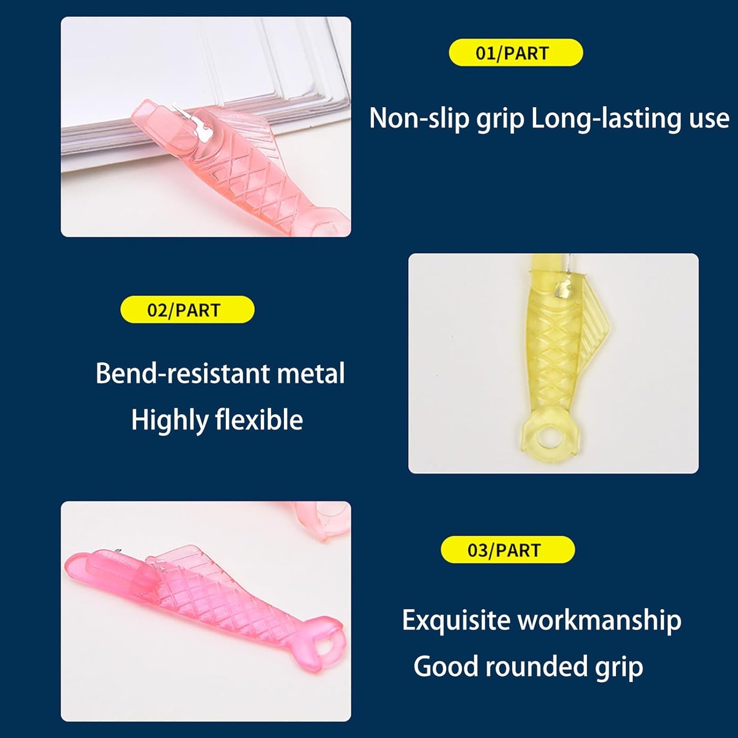 Fish Mouth Sewing Machine Needle Threader - 2025 New Automatic Tool, Quick & Easy Loop Threader for Enhanced Sewing Efficiency & Precision (50)