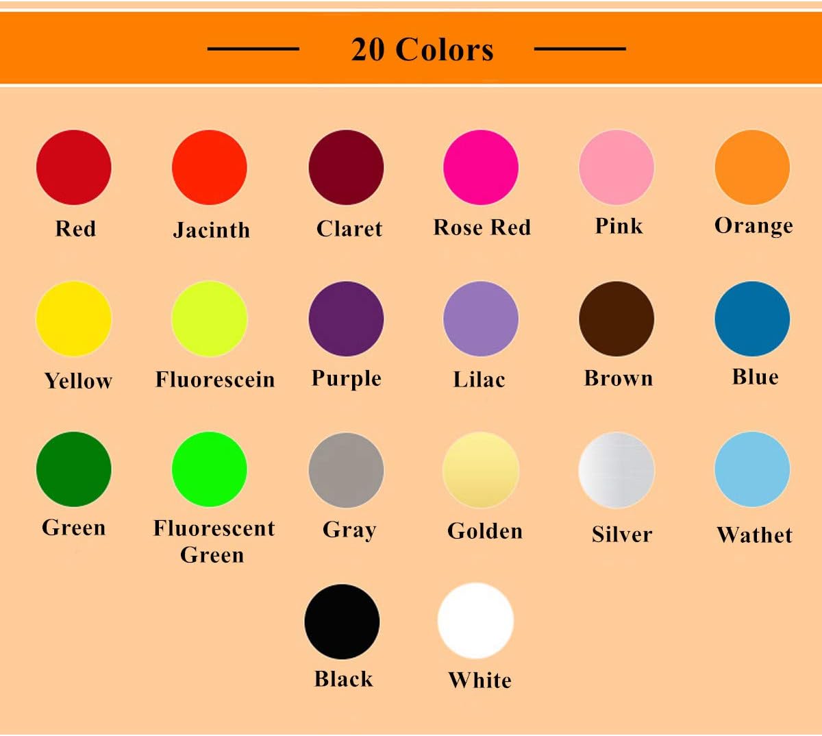 7000 Count 3/4" Round Dot Stickers Color Coding Labels, 20 Colors, 100 Sheets