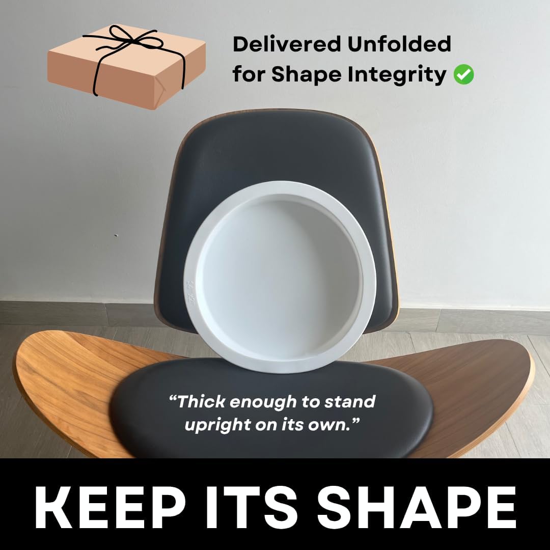 Alaskey® Premium Round Resin Table Silicone Mold 10"x2" | Durable, Reusable, No Seal Required | Large Epoxy Resin Mold for DIY Effortless River Table, Coasters, Cutting Boards, Charcuterie, and Crafts