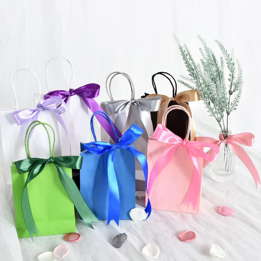 TONIFUL 1 Inch x 100yds Silver Satin Ribbon, Thin Solid Color Satin Ribbon for Gift Wrapping, Crafts, Hair Bows Making, Wedding Party Decoration, Invitation Cards, Floral Bouquets, Christmas