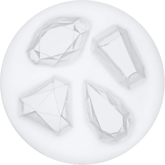 Mini Gems Silicone Mold for Cake Decorating, Crafting, Polymer Clay, Resin Epoxy 4-Cavity