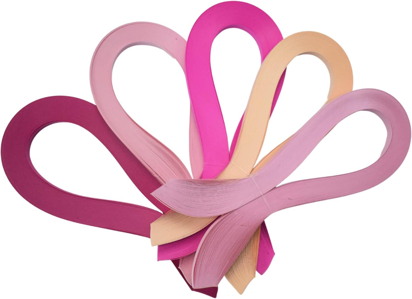 CrafTreat Pink Quilling Paper Strips for Craft Work - 500 Quilling Strips 3mm 30 CM Length - Paper Quilling for Decorating Cards, Gift Bags, Picture Frames and Scrapbooking