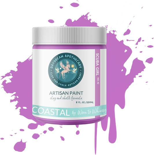 Daydream Apothecary Premium Chalk Style Paint for Furniture, Home Décor, Wood, DIY Interior Projects, Quick Dry, No Prep or Prime Needed, Matte Purple - 8oz