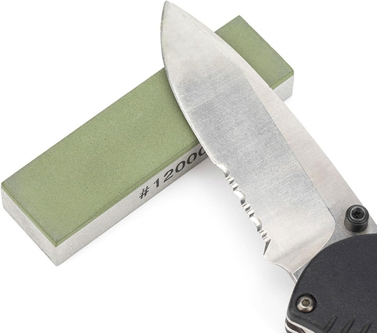 Small Travel-Portable Diamond Resin Sharpening Stone - 6000 Grit Whetstone Knife Sharpener