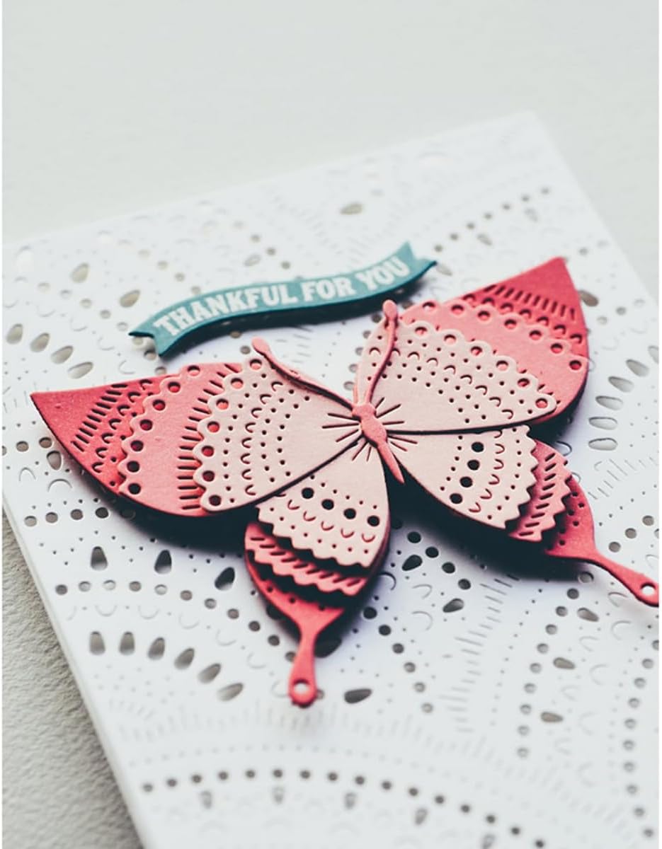 Mvchifay Cutting Dies for Card Making Metal Die-Cuts Scrapbooking Tool Hollow Frame DIY Craft Punch Template Embossing for Paper Album Decor (Hollow Frame-14.2x11cm)