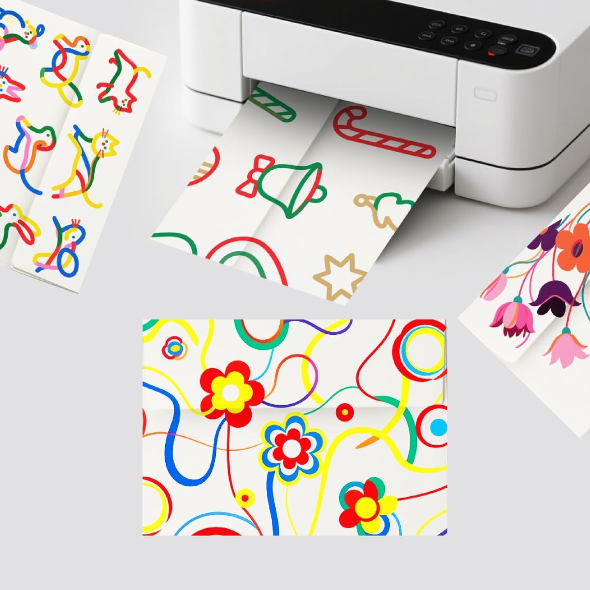 Blank Cards and Envelopes 4x6, 30 Pack Cream White Invitation Folded Cardstock with 30 Matching Self-Seal Cream A4 Envelopes, Thank You Blank Greeting Cards, for DIY, Print Custom, Wedding & Birthday