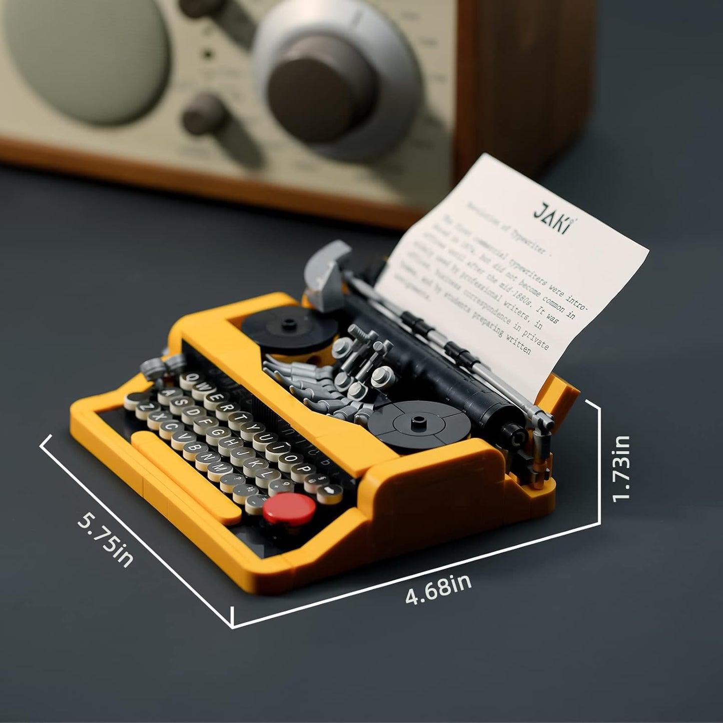 ENJBRICK Typewriter Building Set Compatible with Lego for Adults,Ideas Cute Building Toys for Girls 8-14 Years,Christmas Toys for Kids