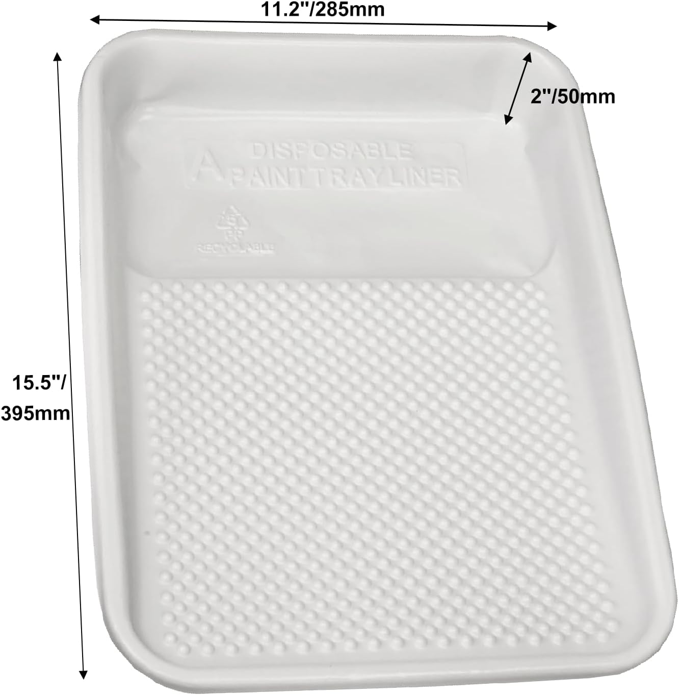 Great Andrew Paint Tray Liners 9 Inch, 13 Pack Disposable Paint Roller Tray Liners, Paint Pan Textured Liners for House Painting Projects, Home or Commercial Use