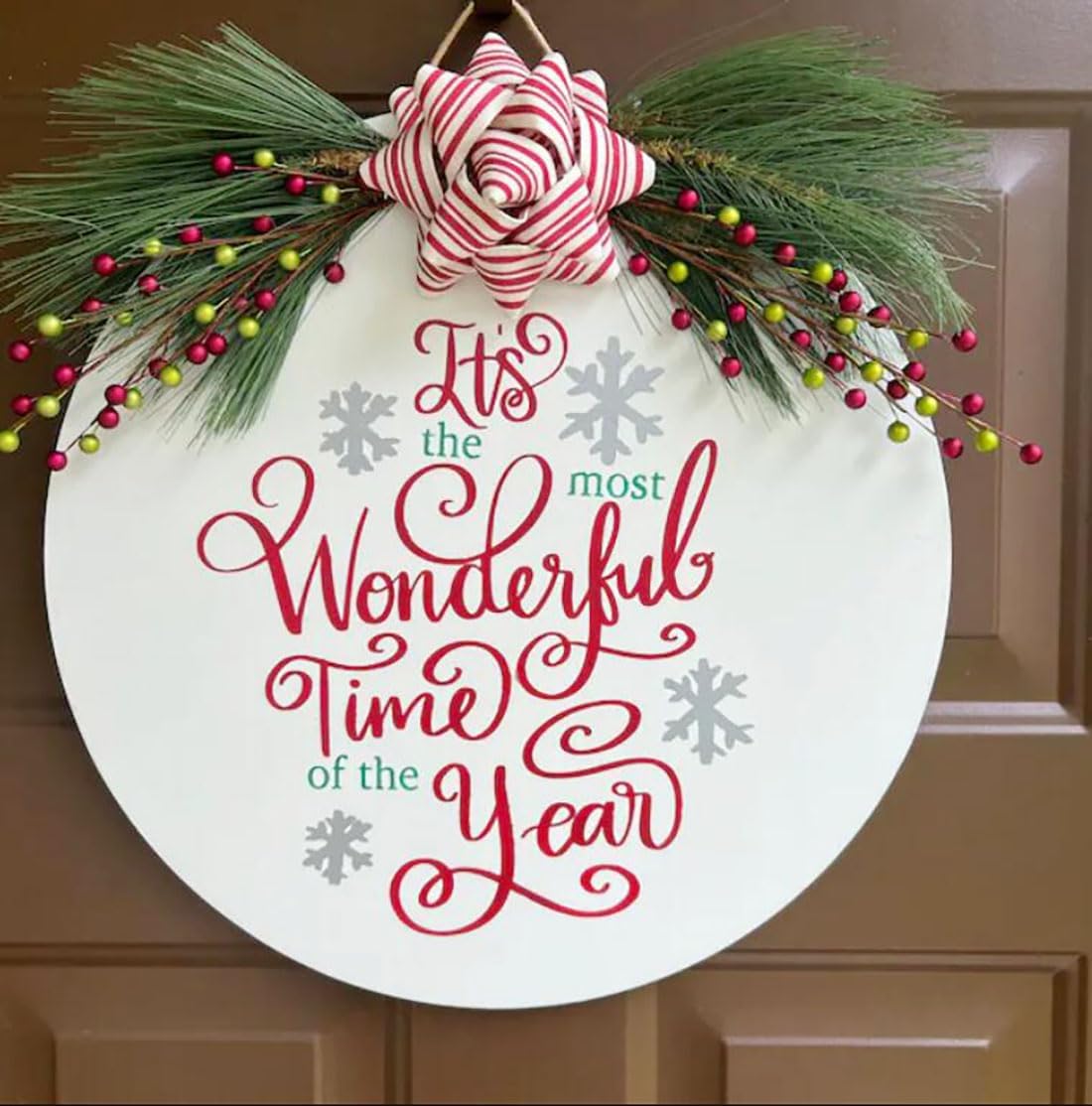 Christmas Stencils for Painting on Wood 12inch Large Christmas Stencil Xmas Holiday Stencils for Door Hanger/Pillow Cover/Wood Sign/Glass Block Decor