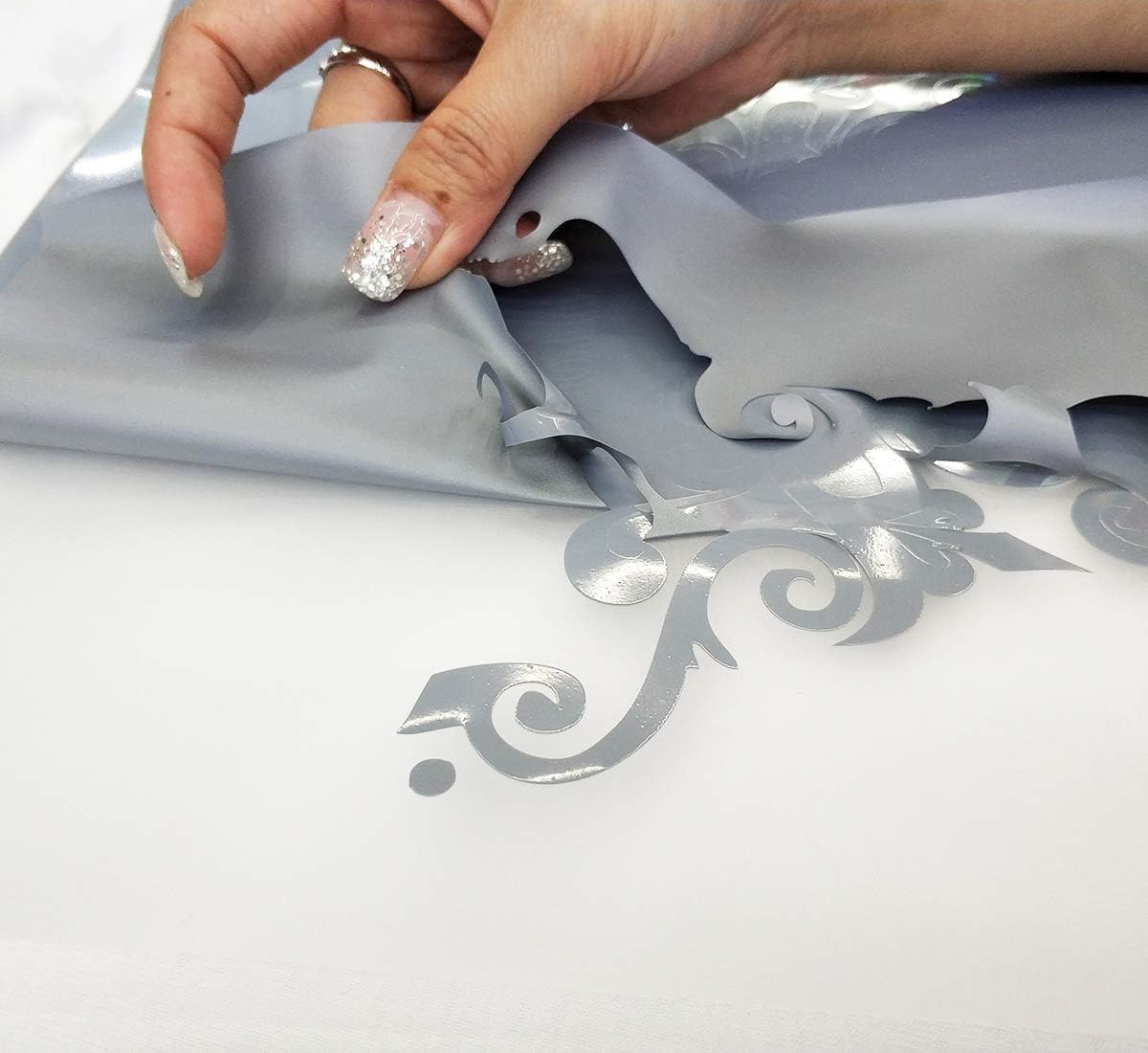 Heat Transfer Vinyl Roll for T-Shirts 12 Inch by 12 Feet No Adhesive Hot Peel- Guangyintong (Grey A11 )