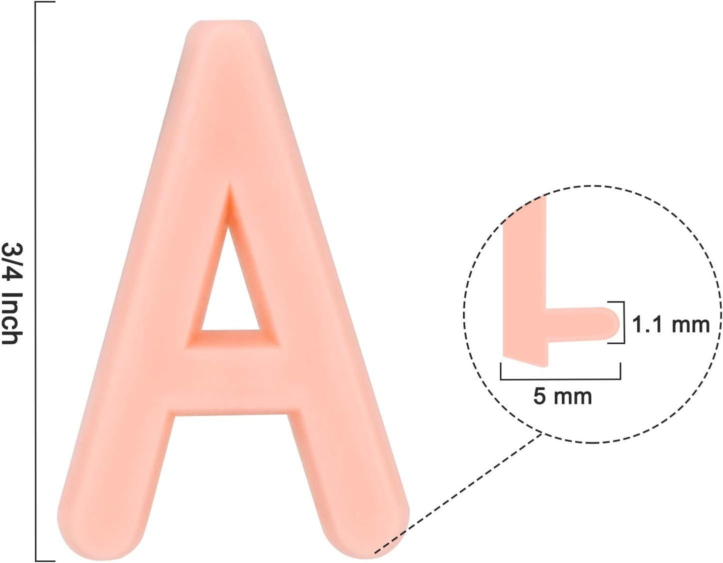 Letter Board Letters Only,698 PRE-Cut Characters (3/4 Inch,in 3 Colors) with Sorting Tray,Felt Letter Board Letters (Choice A)