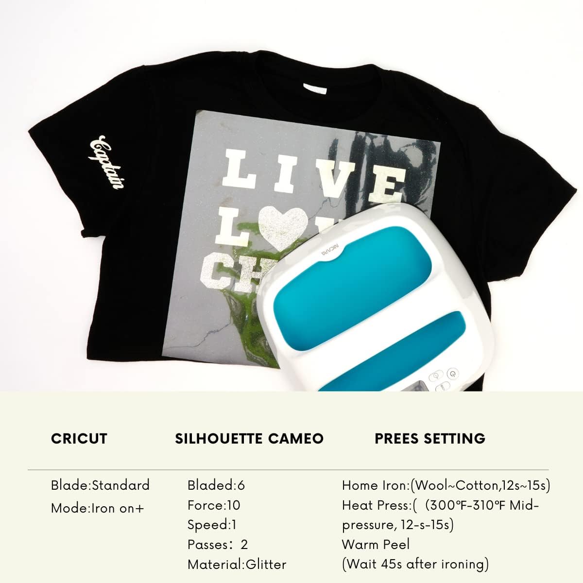 Glitter HTV Heat Transfer Vinyl 12"x12" Bundle 13 Sheets Iron on Vinyl for T-Shirts Gifts Design(Assorted)