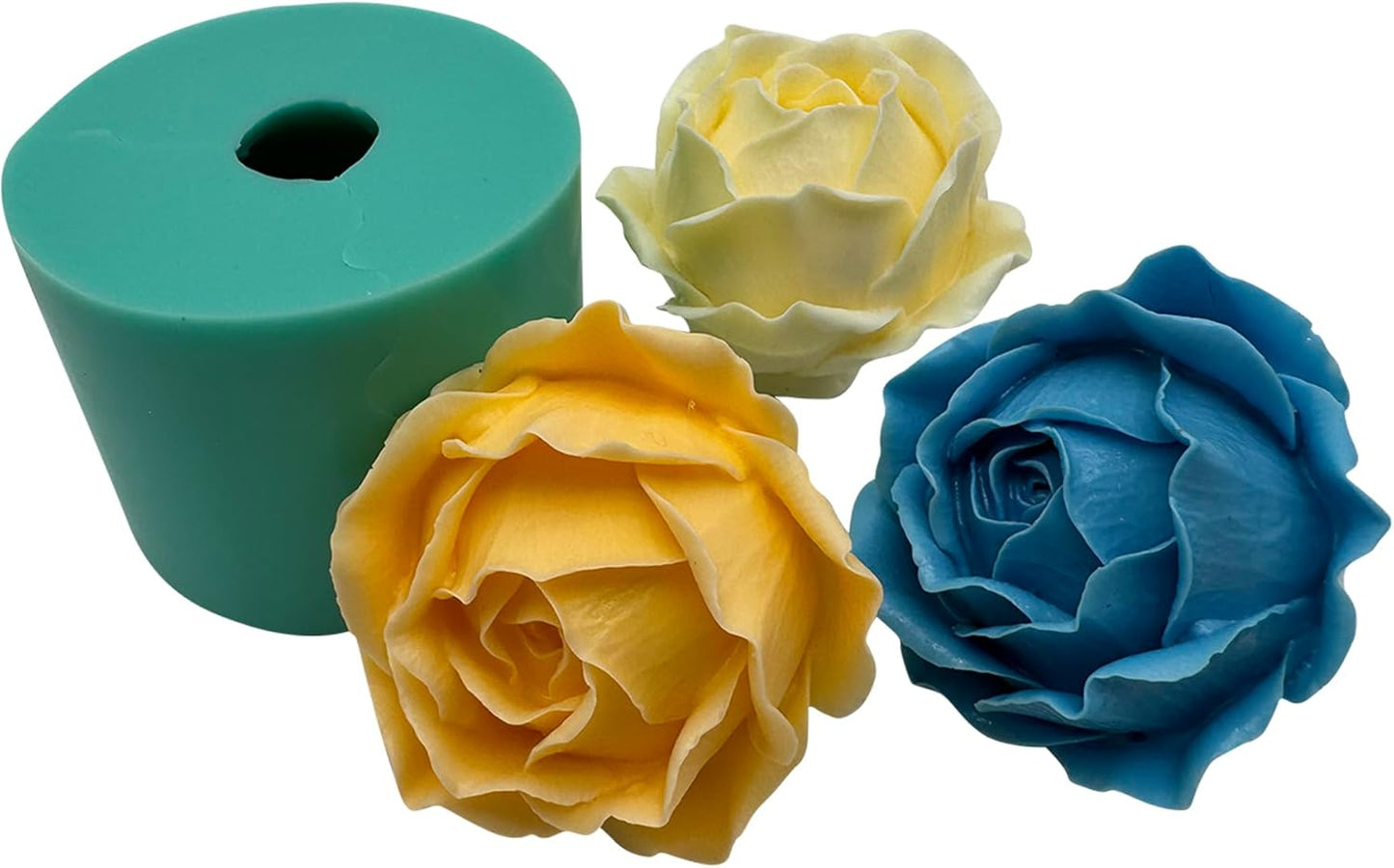 3D Rose Flower Soap Candle Wax Mold Resin Epoxy Decorated Craft Silicone Molds Chocolate Mousse Cake Mould