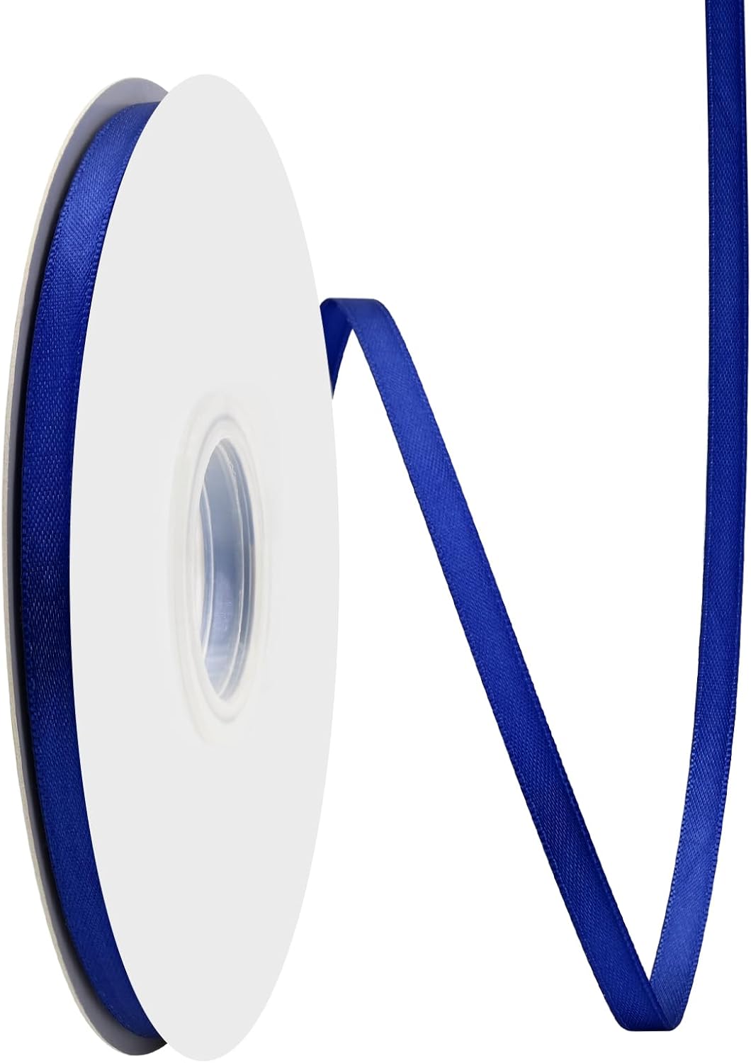 Cobalt Blue Satin Ribbon 1/4" X 50 Yards Solid Color Double Faced Ribbons Perfect for Crafts Wedding Decor Bow Making Arts Sewing and More