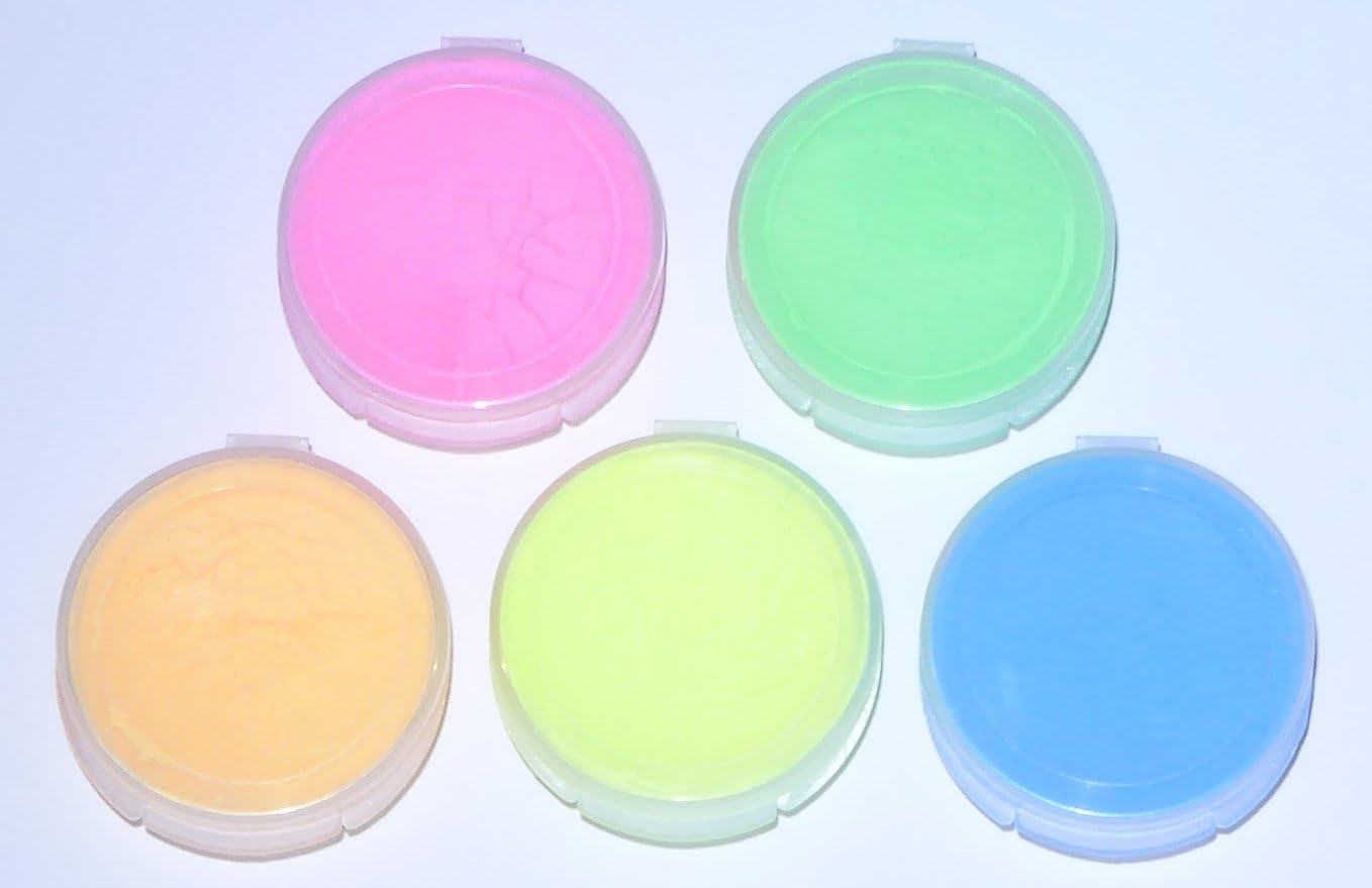 Fluorescent 5 Color Pack Glow in The Dark Pigment Powder - 12g Each, 60g Total…