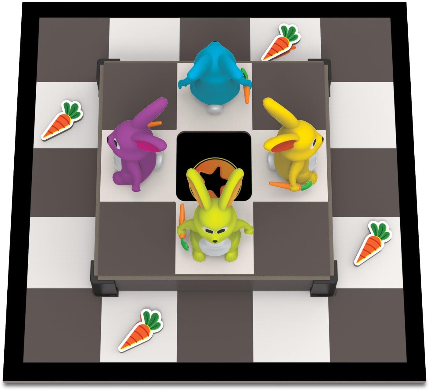 MindWare Stabbits: Strategic Bunny Battle Game – Beware of Backstabbing Rabbits with Lethal Carrots – Fun and Sneaky Board Game for 2-6 Players