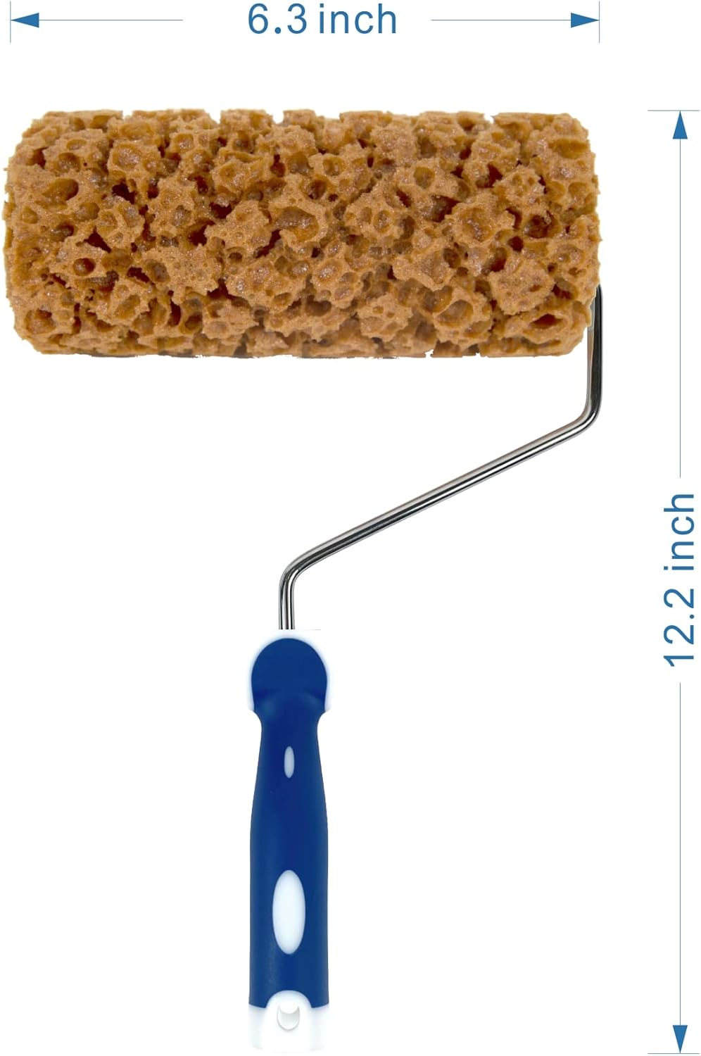 Hanroy Sponge Paint Roller Small 7" for Texture Painting Decorators Brush Tool, Fast and Easy Pattern Art Sponge Roller for Home Wall(M90FT)