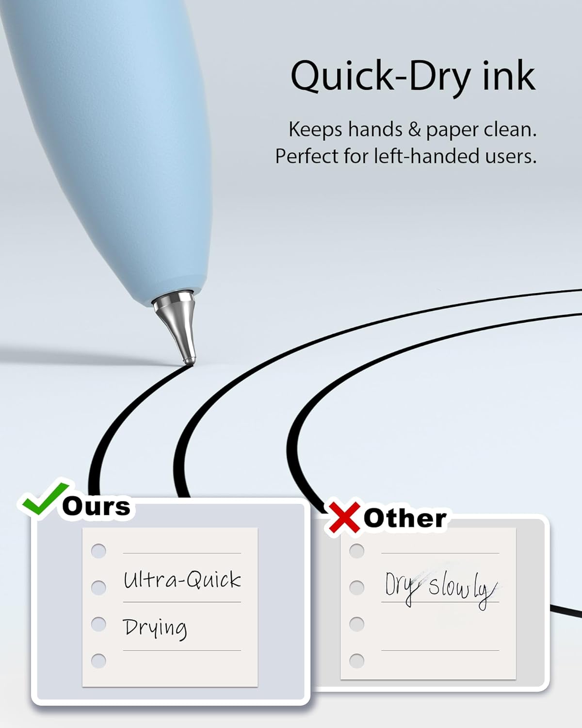 8 Pcs Gel Ink Pens, 0.7mm Fine Point for Smooth Writing Journaling Aesthetic Pens, Black Quick-Dry Long Lasting Fidge Pens, Cute School Office Supplies Gifts for Women （Morandi Black Ink）