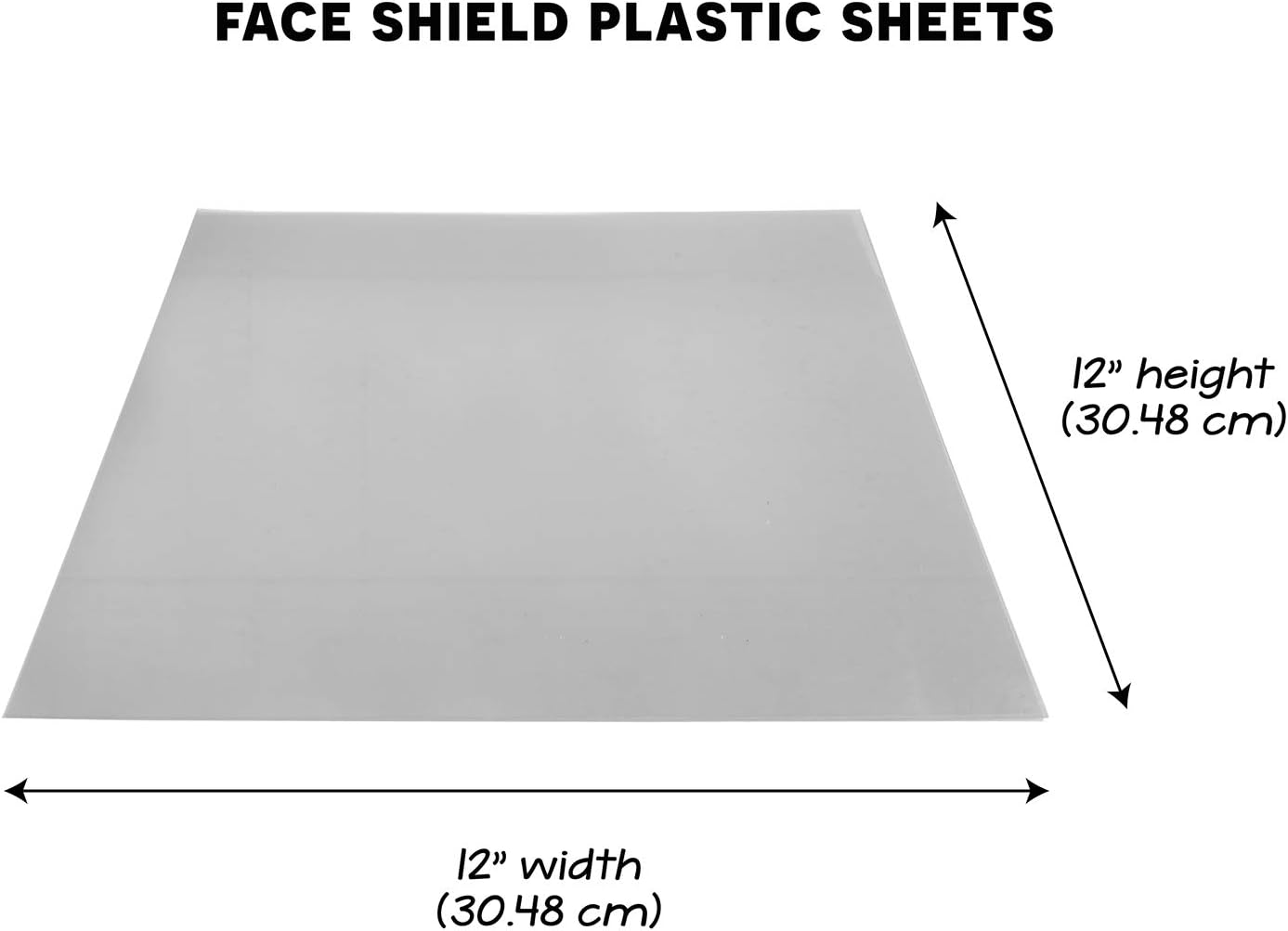 Hygloss 12" x 12" Acetate Paper - 7 Mil Clear Acetate Sheets for Crafts Projects, Cricut Stencil Sheets, Classroom Stencil Sheets, Reusable Transparent Clear Plastic Sheet (Not for Printers) 10 Pack