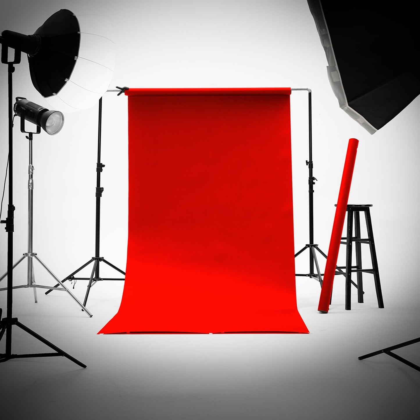 Kate Seamless Paper Backdrop Red Paper Backdrop Seamless Backdrop Paper Rolls (53''x32.8' Scarlet)