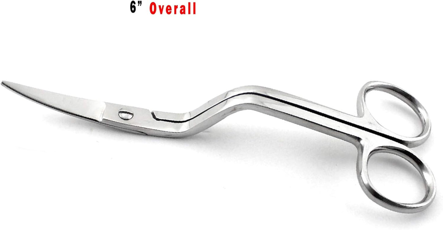 4 Pcs Professional Embroidery Duckbill Applique Scissors - Stainless Steel