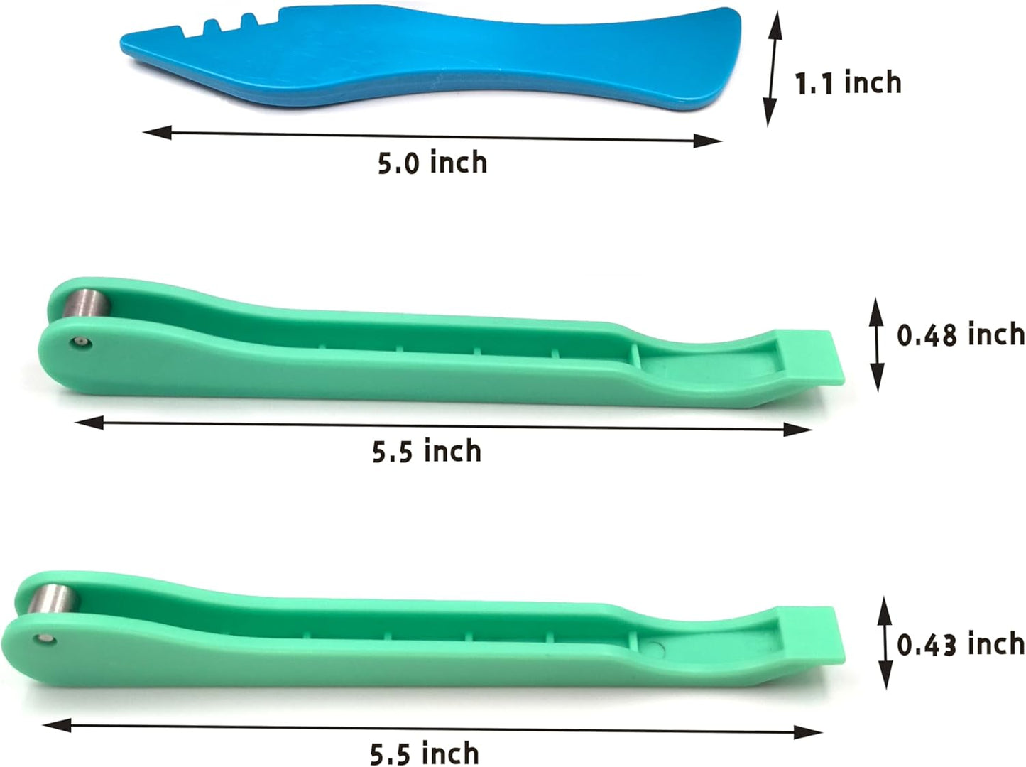 Copper Foil Hand Foiler for Stained Glass, 7/32" and 1/4" Hand Foiler Tool Kits, Green