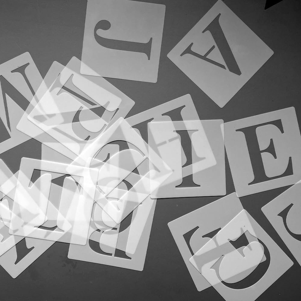 DIY Rainbow Banner Set Include 26 Letters Stencil, Make Your Own Banner for Birthday Wedding Independence Party, Handwriting Banners Party Supplies Unique Decor