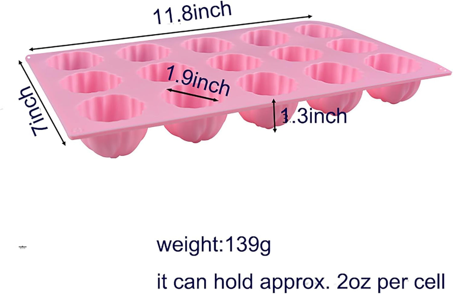 X-Haibei Fall Persimmon Fruit Silicone Mold - 15 Cavity for Soap, Cake, Chocolate, Jello, Resin - Realistic Detailed Design, Food Grade Flexible Bakeware Pan - 2.5oz per Cell