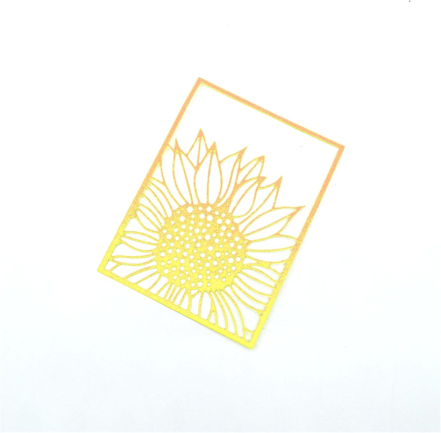 Mvchifay Cutting Dies for Card Making Metal Die-Cuts Scrapbooking Tool Hollow Frame DIY Craft Punch Template Embossing for Paper Album Decor (Sunflower Frame-12.6x9.8cm)