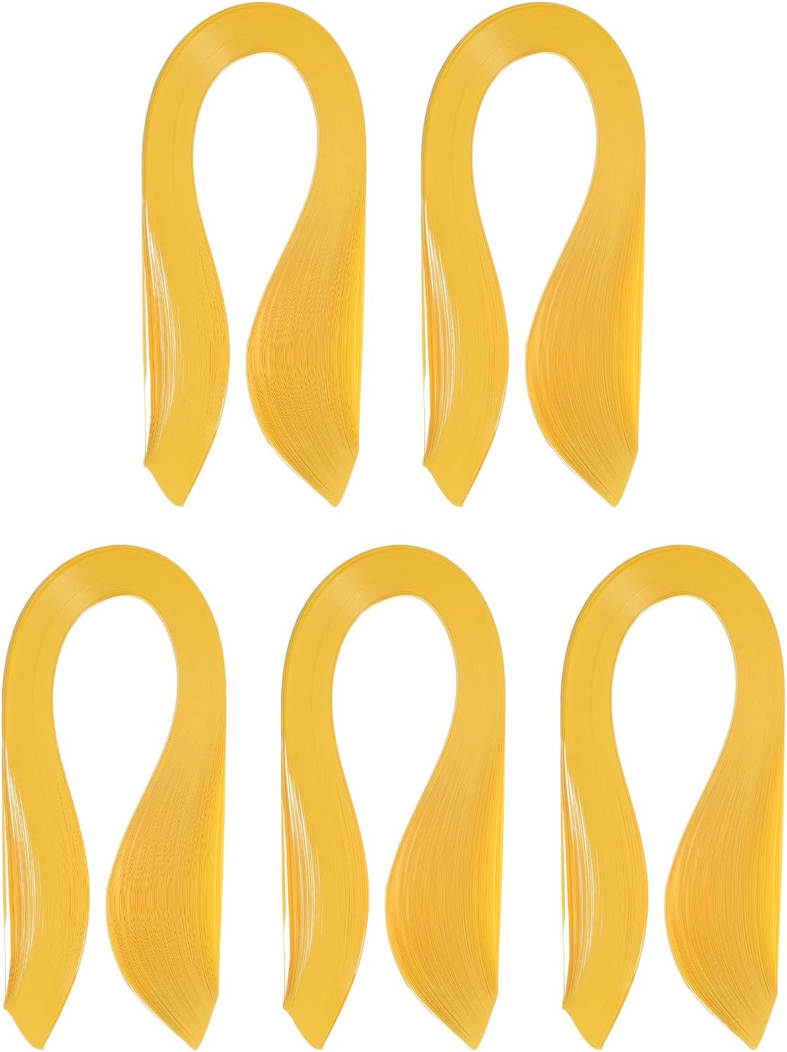 PATIKIL 600pcs Quilling Strips Paper 1/8"(3mm) 39cm Origami Paper Quilling Strip for Art DIY Hand Craft Christmas, Lemon Yellow