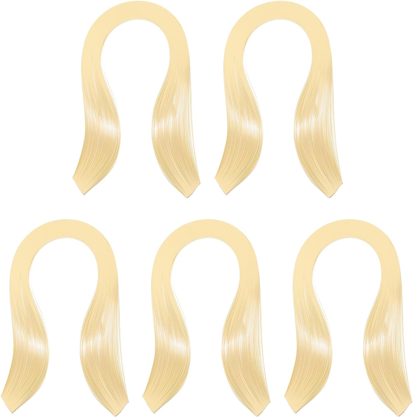 PATIKIL Quilling Strips Paper 600pcs 5mm 39cm Origami Paper Quilling Kits for Art DIY Hand Craft Christmas, Beige