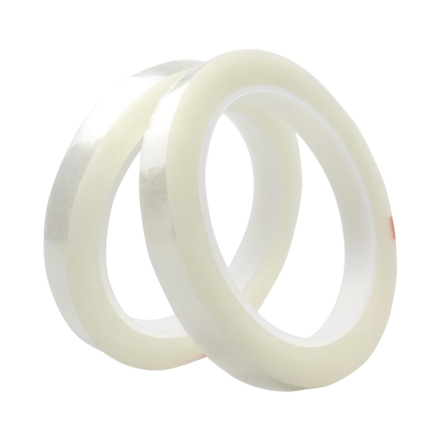 2 PCS Clear Floral Tape, 1/2" Flower Stem Wrap Tapes, Waterproof Florist Tape - Multipurpose Adhesive Florist Tapes for Binding Fresh, Flower Bouquets and Floral Craft (216Ft/72Yd/Roll)