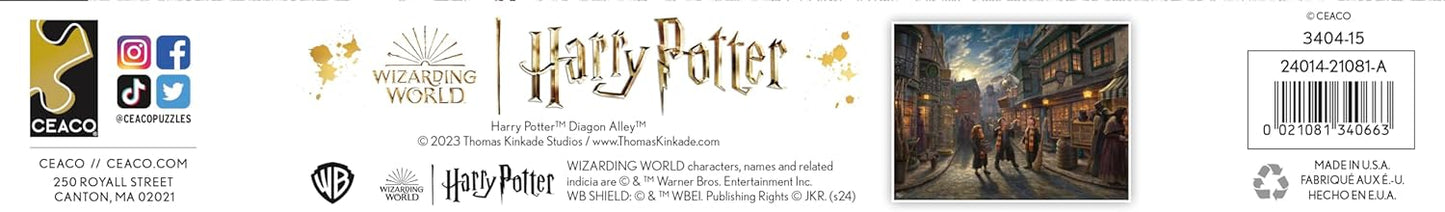 Ceaco - Thomas Kinkade - Harry Potter - Diagon Alley - 1500 Piece Jigsaw Puzzle