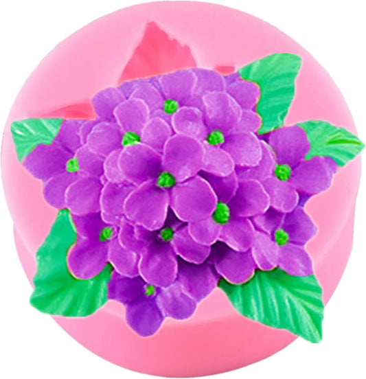 Lilac Fondant Silicone Mold Flower Chocolate Cake Candy Baking Mold Candle Soap Plaster Ploymer Clay Mould