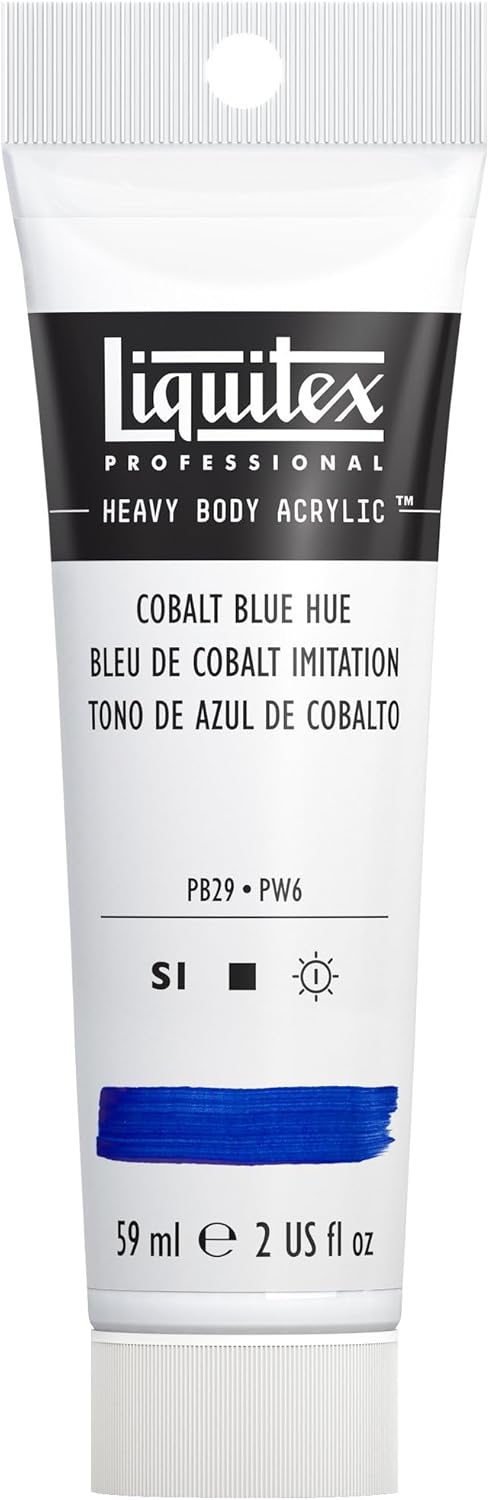 Liquitex Professional Heavy Body Acrylic Paint, 2-oz (59ml) Tube, Cobalt Blue Hue