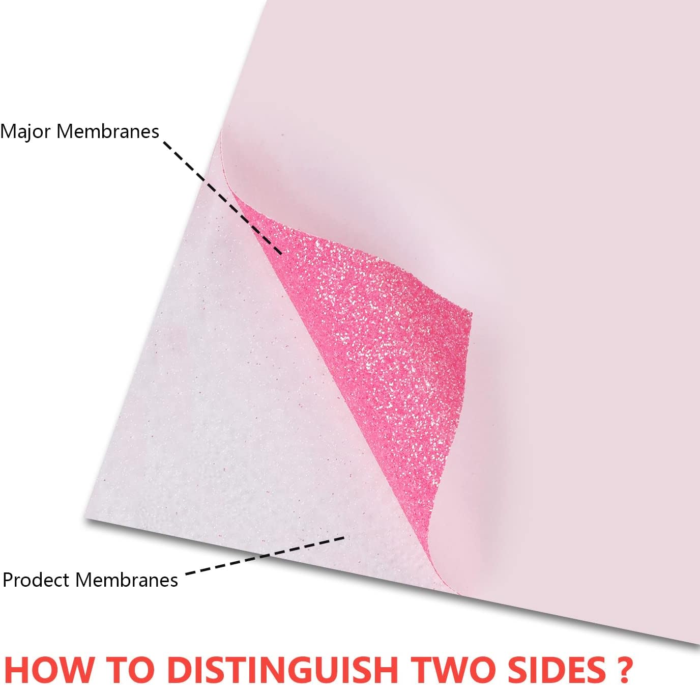 guangyintong Glow Glitter Pink Heat Transfer Vinyl HTV Rolls, 12" x 8ft Iron on Vinyl for T-Shirts, Glitter HTV Vinyl for All Cutter Machines Easy to Cut & Weed for DIY Design